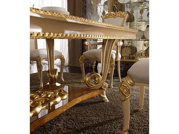 Erweiterbarer rechteckiger Esstisch aus Holz A.R. Arredamenti Harmony Table 306 Fabrik A.R.ARREDAMENTI SRL aus Italien. Foto №4