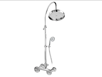 Wandmontierte Duschpaneel aus Stahl mit Regendusche Olympia Gaia Mobili Wandmontierte Duschpaneel aus Stahl mit Regendusche Olympia Gaia Mobili Fabrik GAIA aus Italien