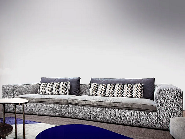 Ecksofa aus Stoff mit Chaiselongue ERBA ITALIA DAVID Fabrik ERBA ITALIA aus Italien. Foto №7