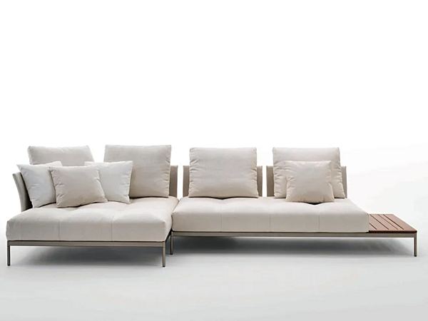 Ecksofa aus Stoff für den Garten Pixel Light Saba Fabrik SABA aus Italien. Foto №4