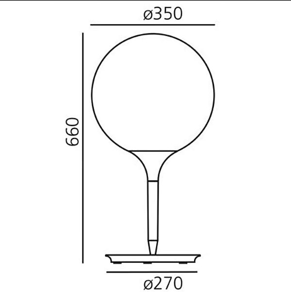 Tischlampe aus geblasenem Glas Castore Artemide Fabrik Artemide aus Italien. Foto №7