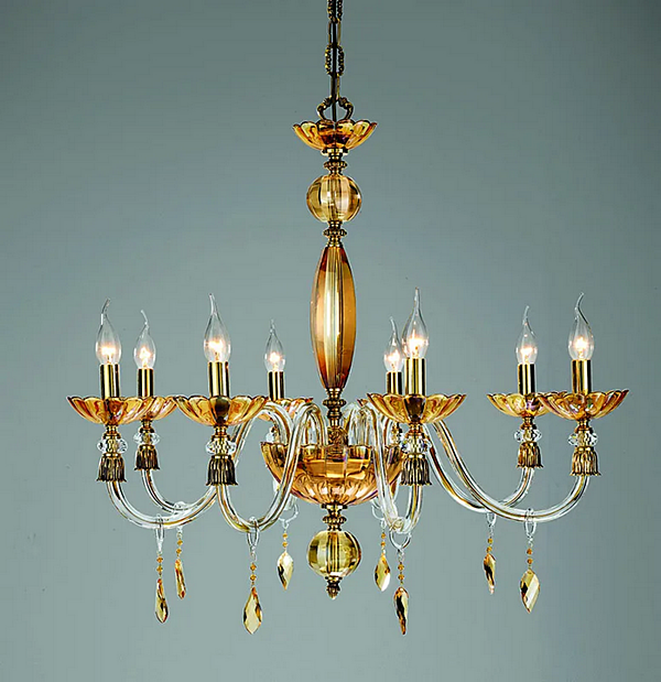 Kristalllüster Bloom L8 von Euroluce Lampadari Fabrik EUROLUCE LAMPADARi aus Italien. Foto №2