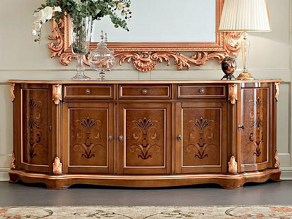 Holzsideboard mit Türen und Schubladen Modenese Luxury Interiors 13105 Fabrik MODENESE GASTONE aus Italien. Foto №1