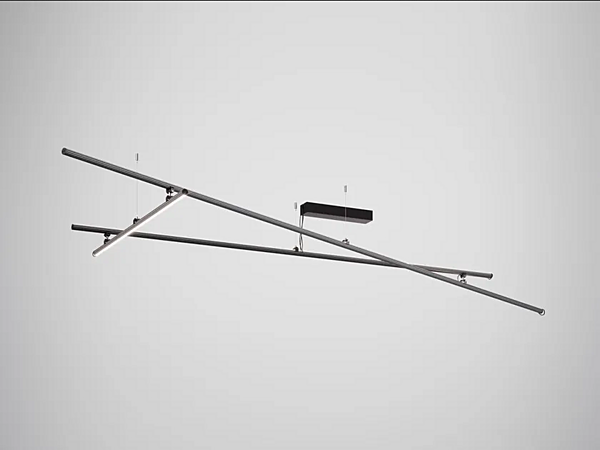 LED Deckenlampe aus anodisiertem Aluminium Fabbian Freeline F44 Fabrik Fabbian aus Italien. Foto №1