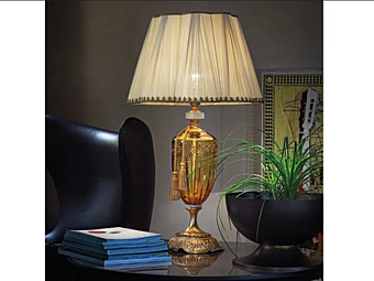Tischlampe aus Metall mit Glasdiffusor Euroluce Lampadari Ego