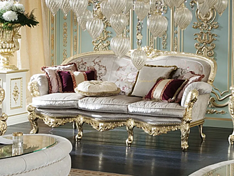 Drei-Sitzer Sofa aus Stoff Modenese Luxury Interiors 15408 Fabrik MODENESE GASTONE aus Italien