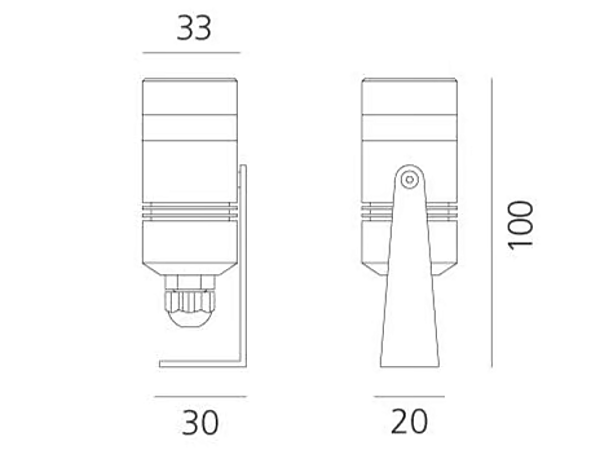 LED Flutlicht aus Aluminium für den Außenbereich Artemide Minispot NL702910K0, NL702925K0, NL7029ELK0 Fabrik Artemide aus Italien. Foto №4