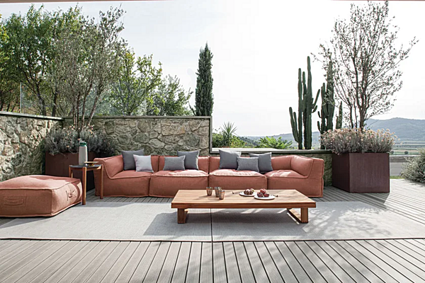 Zweisitzer Gartensofa aus Stoff mit weicher Rückenlehne Atmosphera CX.SF.DV Fabrik ATMOSPHERA aus Italien. Foto №2