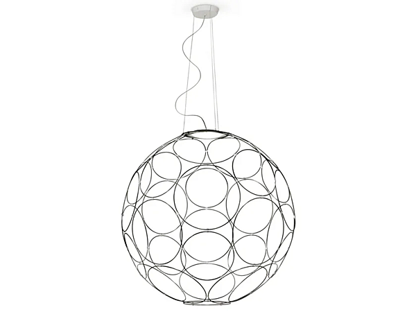 LED Pendelleuchte aus Stahl Fabbian Giro Fabrik Fabbian aus Italien. Foto №2