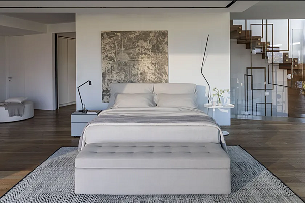 Doppelbett mit abnehmbarem Bezug Nathalie Flou Fabrik Flou aus Italien. Foto №13