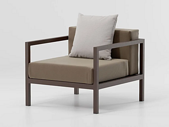 Gartenarmchair aus Stoff mit Rückenpolster KETTAL Landscape Gartenarmchair aus Stoff mit Rückenpolster KETTAL Landscape Fabrik KETTAL aus Italien