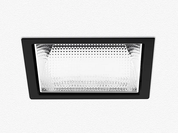 Eingelassene quadratische LED-Polycarbonat-Deckenleuchte Artemide Luceri Kadro BB12004, BB12104 Fabrik Artemide aus Italien. Foto №1