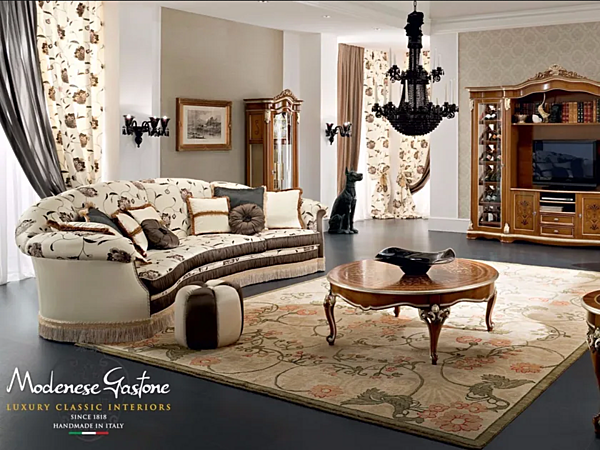 Vier-Sitzer Stoffsofa Modenese Luxury Interiors 13401 Fabrik MODENESE GASTONE aus Italien. Foto №3