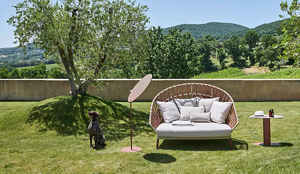 Zweisitzer Gartensofa aus Acryl Emma Cross VARASCHIN 24830 Fabrik VARASCHIN aus Italien. Foto №6