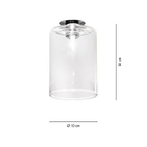 Halogen-Kristall-Deckenlampe Spillray AXOLIGHT PL SPIL P I, PL SPIL M I, PL SPIL G I Fabrik Axolight aus Italien. Foto №7