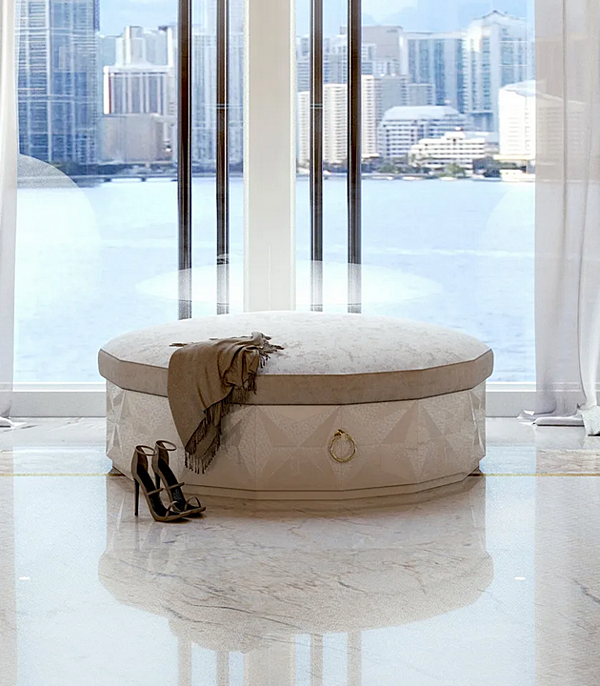 Polsterhocker aus Stoff Bizzotto Italia Diamond Pouf Fabrik Bizzotto Italia aus Italien. Foto №2