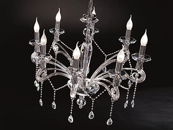 Kronleuchter mit Swarovski-Kristallen Venere L8 Euroluce Lampadari Fabrik EUROLUCE LAMPADARi aus Italien. Foto №1