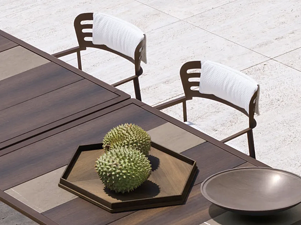 Gartenstuhl mit Schlittenbasis aus Aluminium GEA GIORGETTI 87040 Fabrik GIORGETTI aus Italien. Foto №5