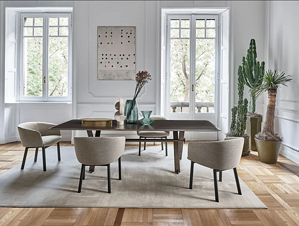 Polsterstuhl mit Armlehnen Livrette Gallotti Radice Fabrik Gallotti & Radice aus Italien. Foto №8