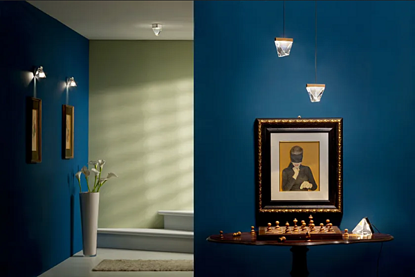 LED Tischlampe aus Kristall Tripla Fabbian Fabrik Fabbian aus Italien. Foto №6