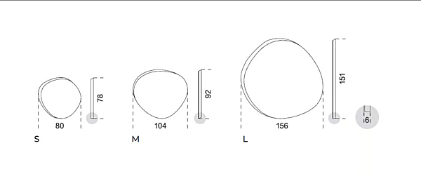 Ovaler Wandspiegel aus Glas Gallotti&Radice Zeiss Mirror Fabrik Gallotti & Radice aus Italien. Foto №2