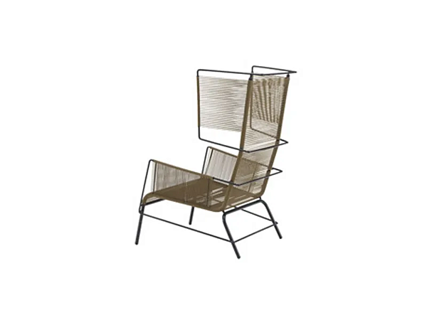 Gartenarmchair mit Fußstütze aus Aluminium LIGNE ROSET Fifty Fabrik LIGNE ROSET aus Italien. Foto №9