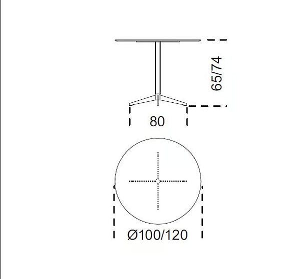 Runder Tisch aus Marmor Zen Schwarz Gallotti&Radice Fabrik Gallotti & Radice aus Italien. Foto №2