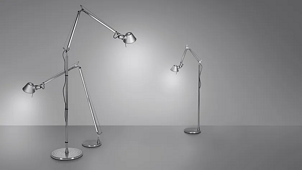 Verstellbare Stehlampe aus Aluminium Tolomeo Micro Artemide A010900, A0103W00, A010300 Fabrik Artemide aus Italien. Foto №2