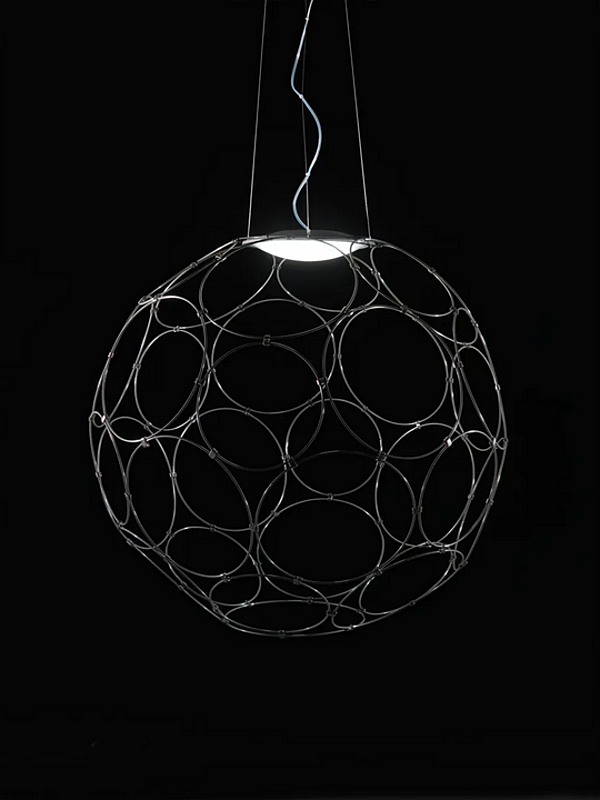 LED Pendelleuchte aus Stahl Fabbian Giro Fabrik Fabbian aus Italien. Foto №3