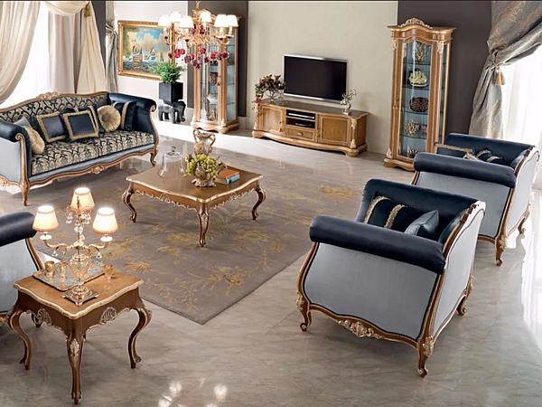 Niedriger quadratischer Couchtisch aus Holz Modenese Luxury Interiors 13667 Fabrik MODENESE GASTONE aus Italien. Foto №3