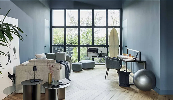 Stoff Schlafsofa mit abnehmbarem Bezug Flou Duetto Fabrik Flou aus Italien. Foto №2