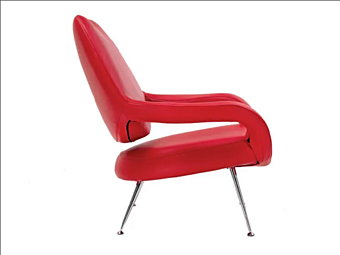 Sessel mit Armlehnen aus Stoff POLTRONA FRAU DU 55 Fabrik POLTRONA FRAU aus Italien