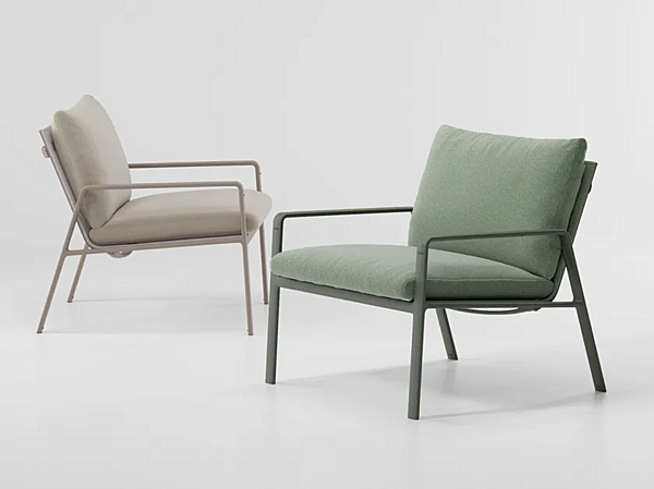 Gartenarmchair aus Aluminium mit weicher Rückenlehne KETTAL Park Life Fabrik KETTAL aus Italien. Foto №1