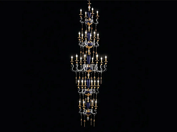 Kronleuchter mit Swarovski-Kristallen Barocco L28 Superlux Sonderedition Euroluce Lampadari Fabrik EUROLUCE LAMPADARi aus Italien. Foto №1