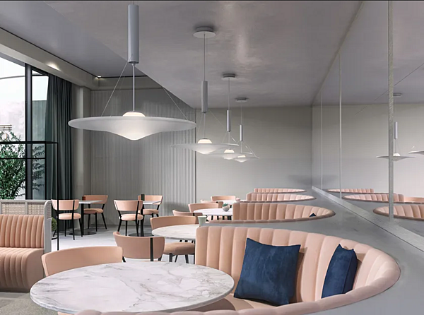 LED Pendelleuchte aus Metall mit verstellbarem Design AXOLIGHT Manto Fabrik Axolight aus Italien. Foto №6