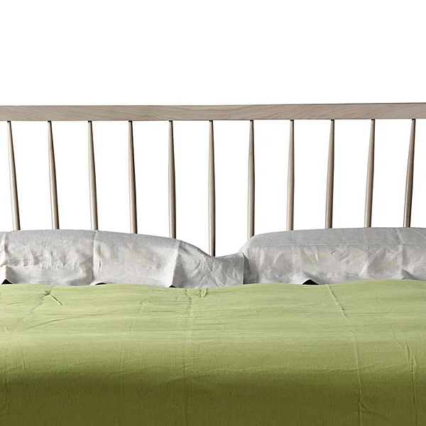 Doppelbett aus Walnussholz mit gepolsterter Rückenlehne DALE Leggiadro P 620 Fabrik DALE aus Italien. Foto №3