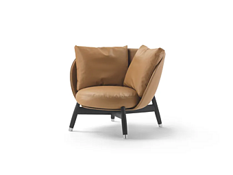 Ecksofa aus Leder mit weicher Rückenlehne FLEXFORM ERI