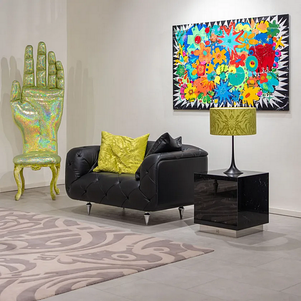 Kaffeetisch aus Nero Marquina Marmor FORMITALIA JR REC Fabrik FORMITALIA aus Italien. Foto №2