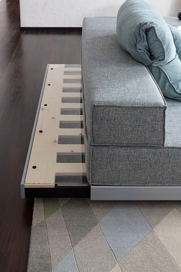 Schlafsofa aus Stoff mit gepolsterter Rückenlehne Saba Bed Breakfast Fabrik SABA aus Italien. Foto №6