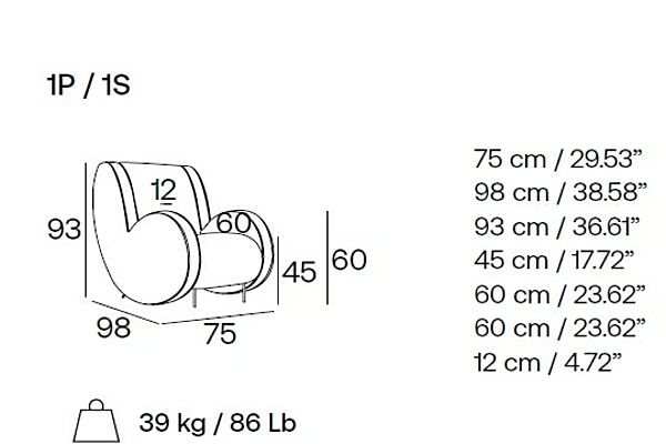 Sessel mit Armlehnen aus expandiertem Polyurethan Adrenalina ATA IMB1070189, IMB1070190 Fabrik ADRENALINA aus Italien. Foto №9