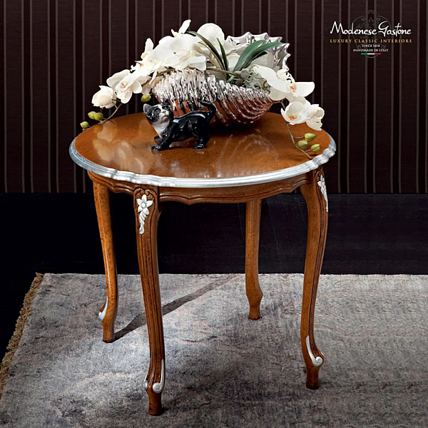 Runder Couchtisch aus Massivholz Modenese Luxury Interiors 12631 Fabrik MODENESE GASTONE aus Italien. Foto №2