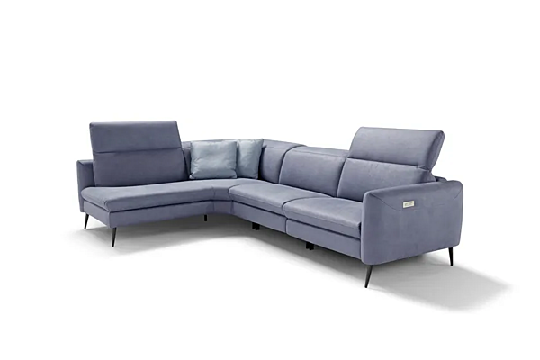 Ecksofa mit Lederbezug und Relaxfunktion Egoitaliano Dusk Fabrik Egoitaliano aus Italien. Foto №2