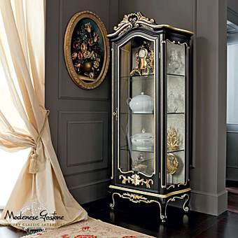 Barocke Holzvitrine 12131 Modenese Luxury Interiors Barocke Holzvitrine 12131 Modenese Luxury Interiors Fabrik MODENESE GASTONE aus Italien