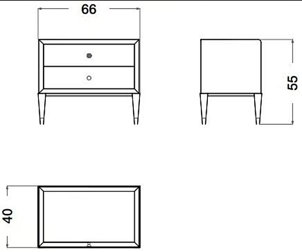 Rechteckiger Nachttisch aus Marmor und Holz Eclipse CPRN HOMOOD E207 Fabrik CPRN HOMOOD aus Italien. Foto №2