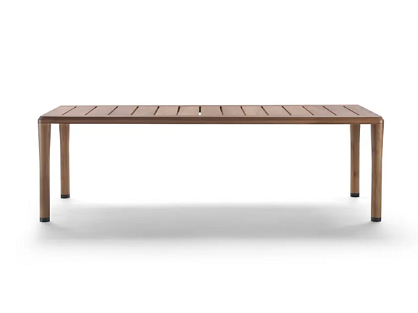 Rechteckiger Gartentisch aus Iroko FLEXFORM Kobo Outdoor Fabrik FLEXFORM aus Italien. Foto №1