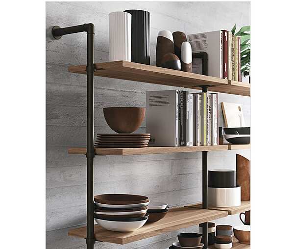 Holzküche im zeitgenössischen Stil mit Insel LUBE CUCINE Provenza Fabrik LUBE CUCINE aus Italien. Foto №2