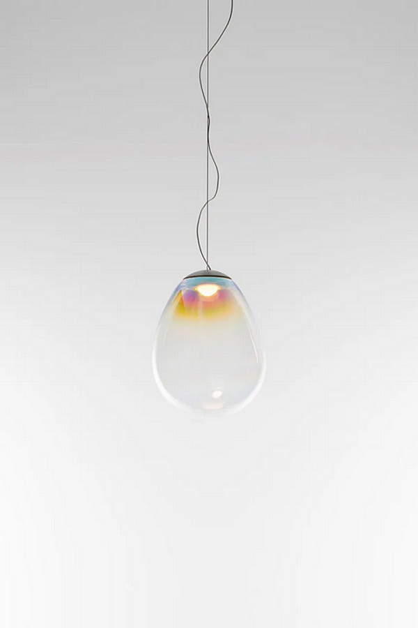 Hängelampe aus mundgeblasenem Glas Stellar Nebula Artemide Fabrik Artemide aus Italien. Foto №14