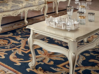 Niedriger rechteckiger Couchtisch aus Holz Modenese Luxury Interiors 13663 Fabrik MODENESE GASTONE aus Italien