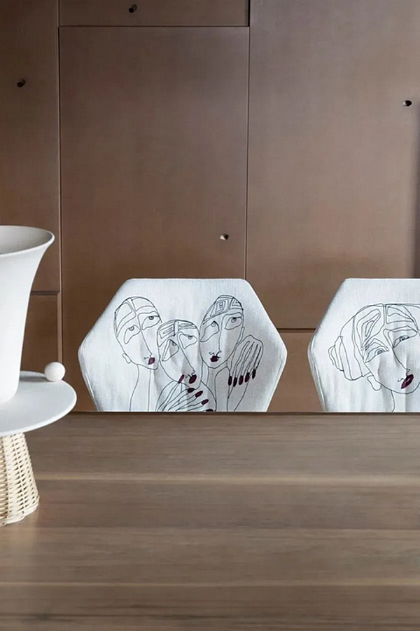 Sled Base Stoffstuhl New York von Marras Saba Fabrik SABA aus Italien. Foto №6