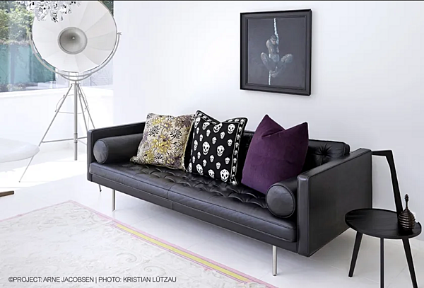 Sofa-Bett mit gepolsterrtem Leder FLEXFORM MAGISTER Fabrik FLEXFORM aus Italien. Foto №5